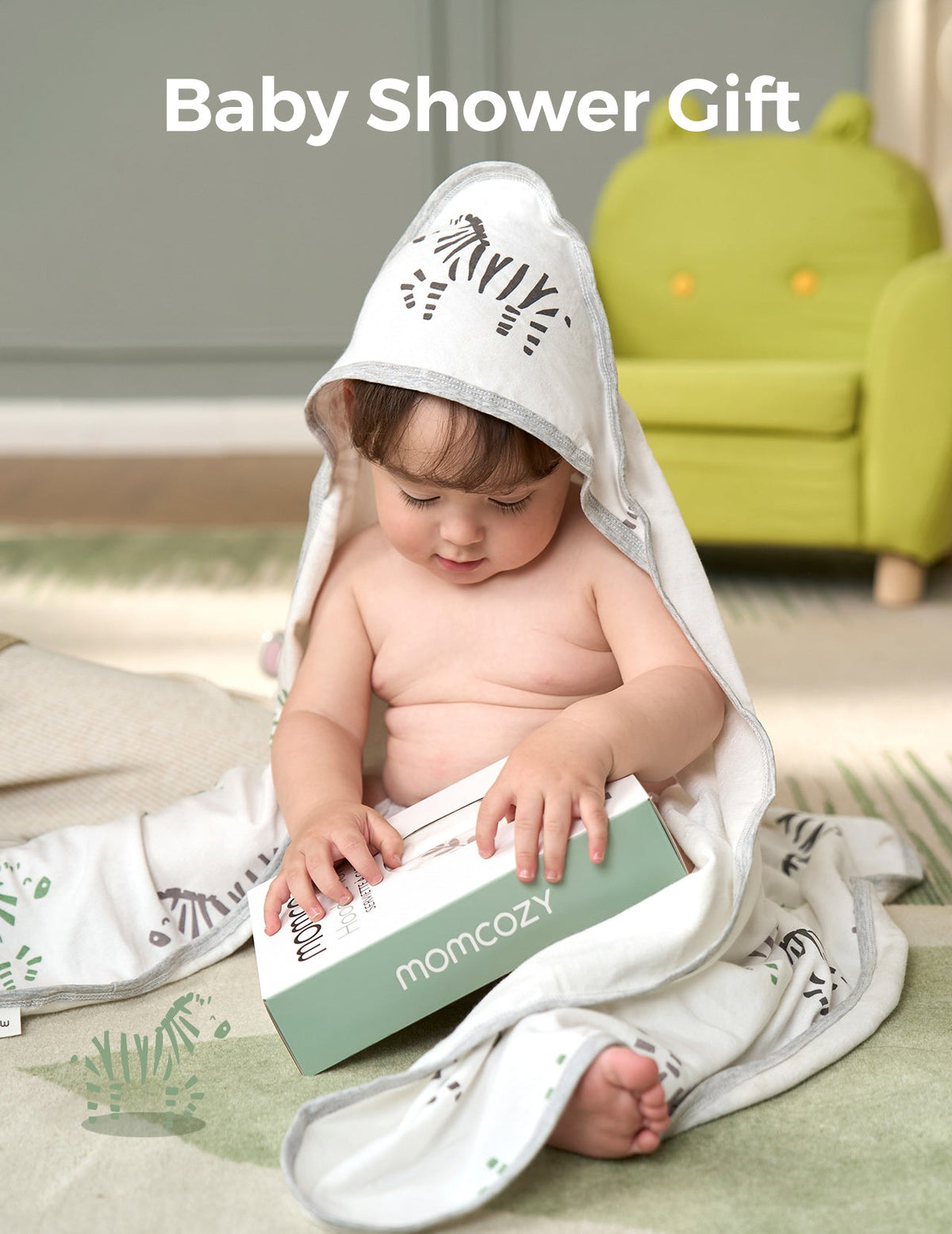 Baby Hooded Towel for Newborn Shower -  2-Pack