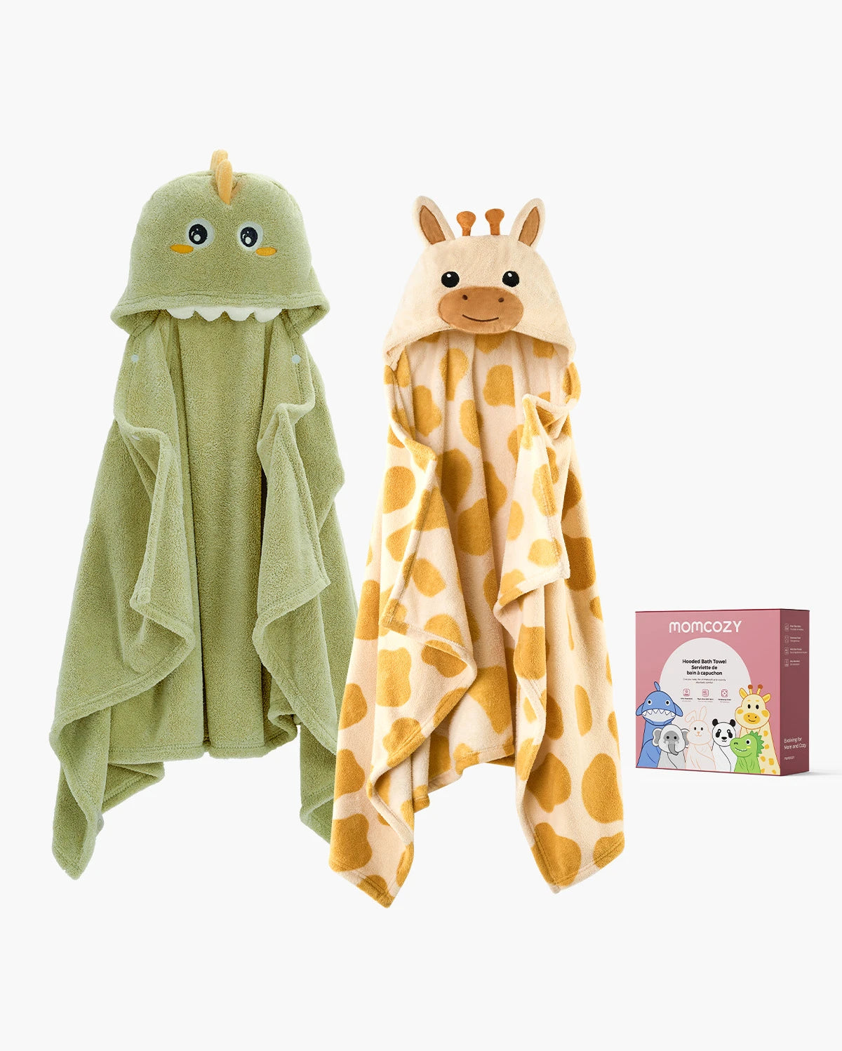 Coral Fleece Hooded Baby Towel for Newborn to Toddler