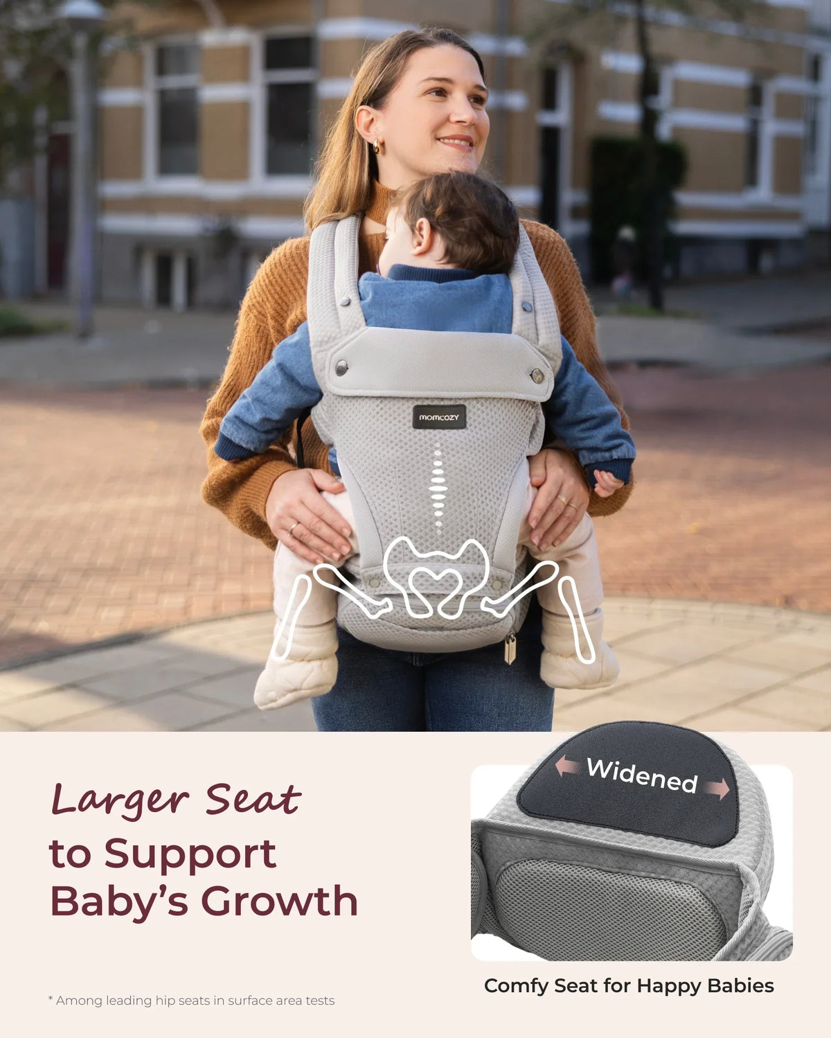Move2Fit 2-in-1 Ergonomic Hip Seat Baby Carrier