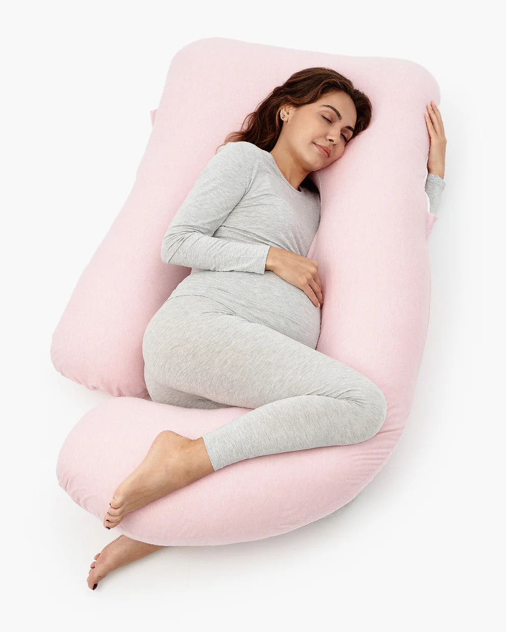 Huggable – Bawełniana Poduszka Ciążowa w Kształcie Litery U