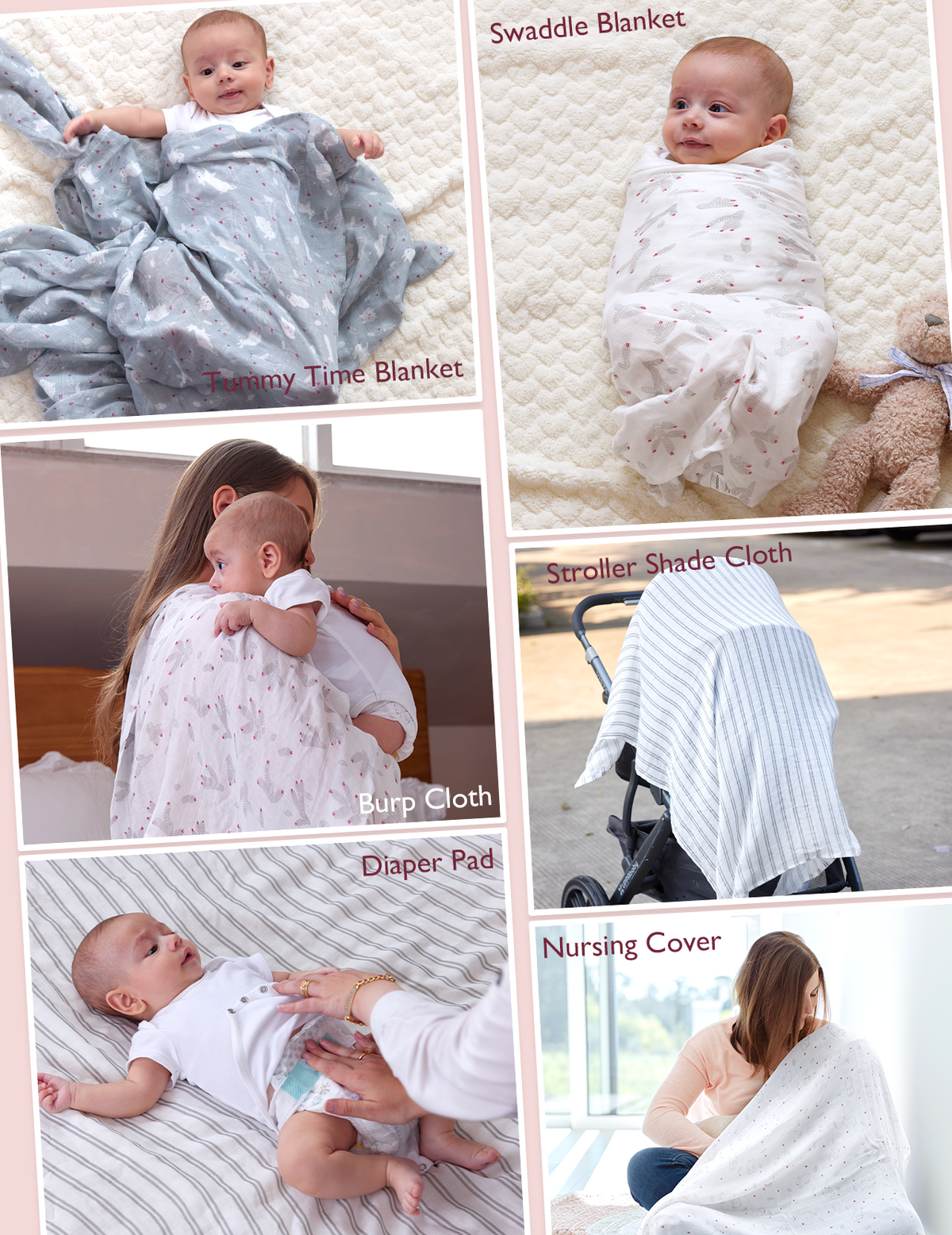 Momcozy Softness Upgrade Muslin Swaddle Blankets