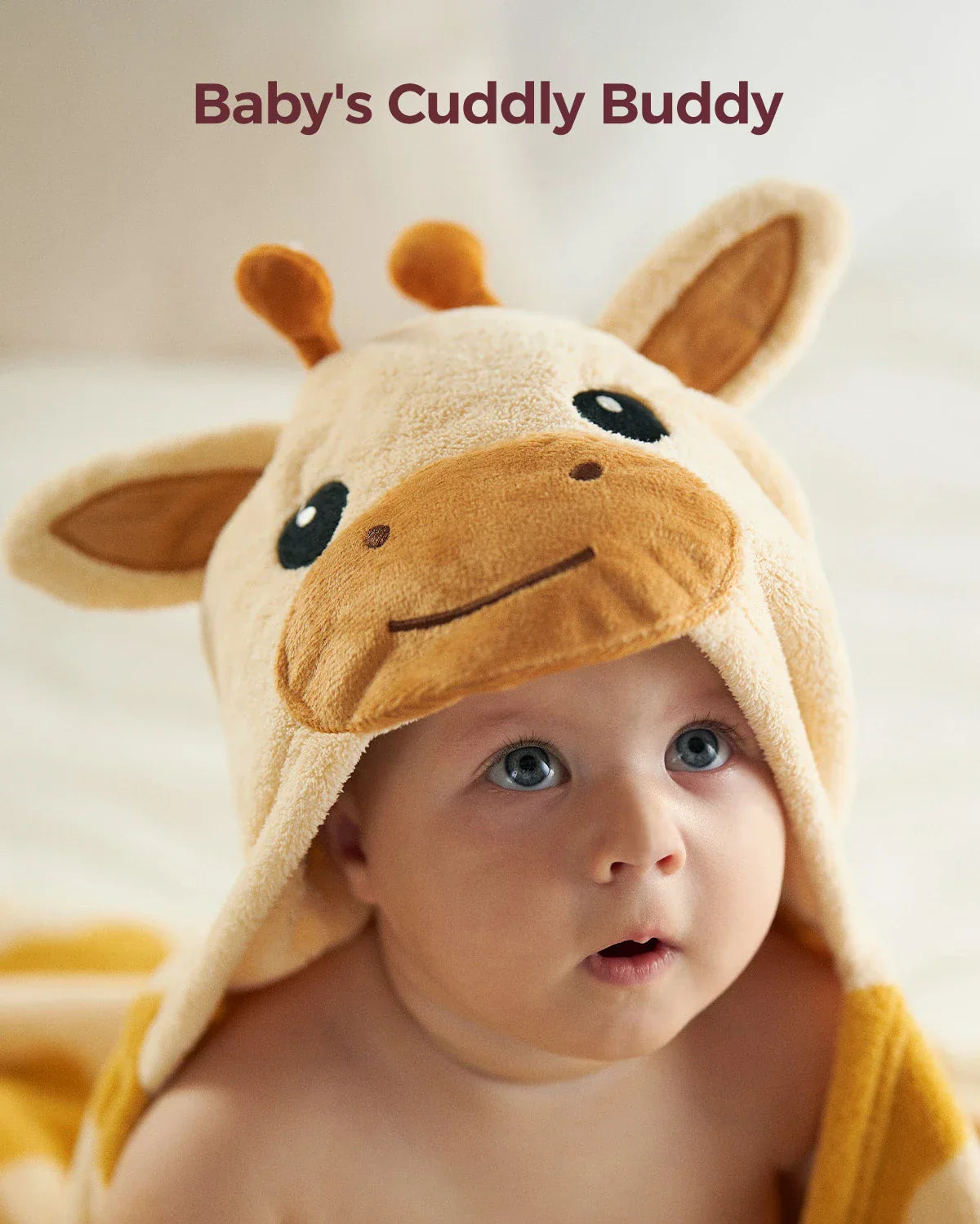Coral Fleece Hooded Baby Towel for Newborn to Toddler