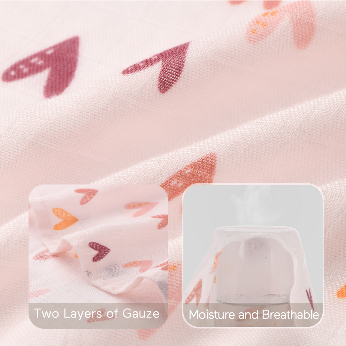 Momcozy Softness Upgrade Muslin Swaddle Blankets