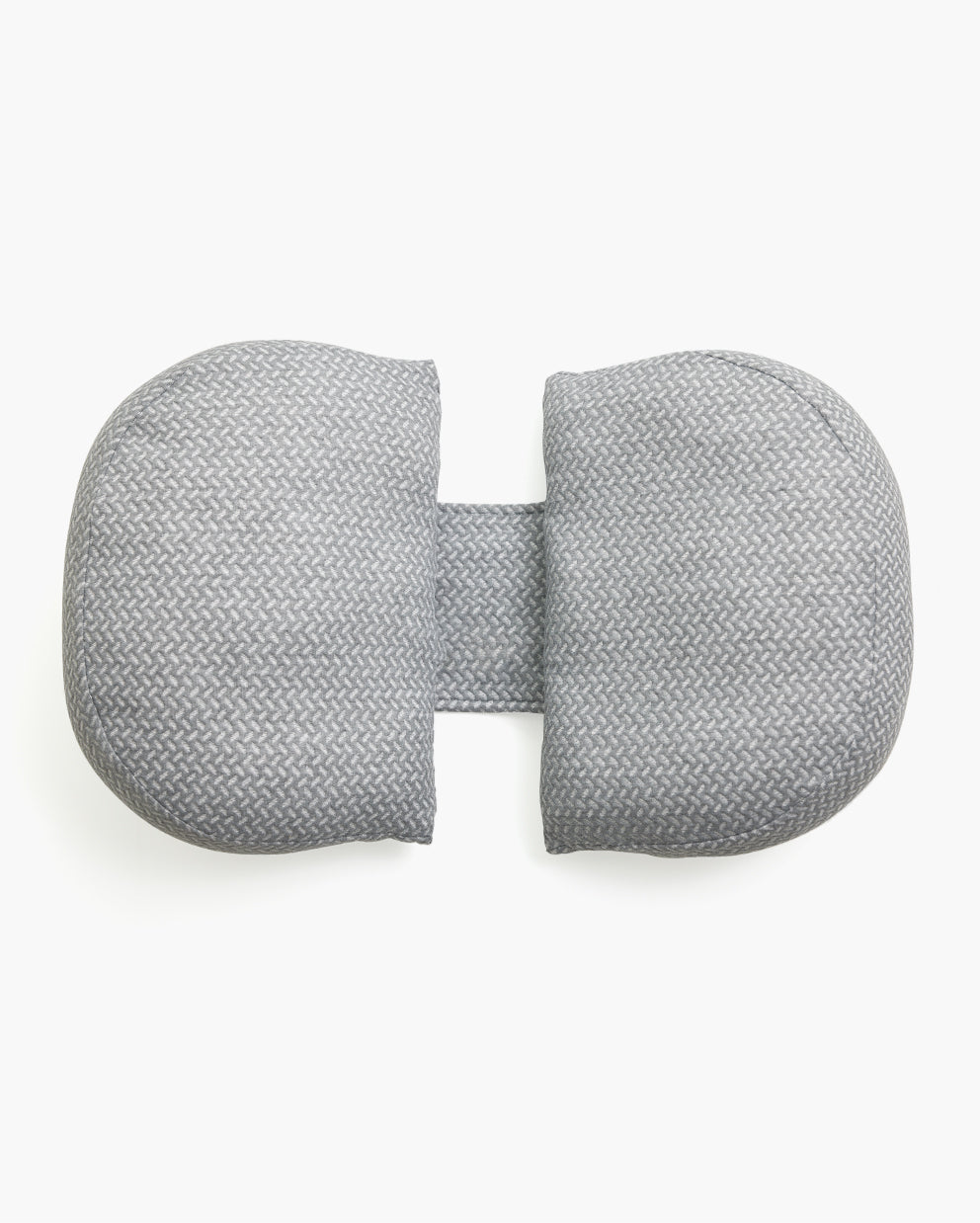 Grey Pregnancy Wedge Pillow with Cooling Cover for belly and back support, ideal for expecting mothers.