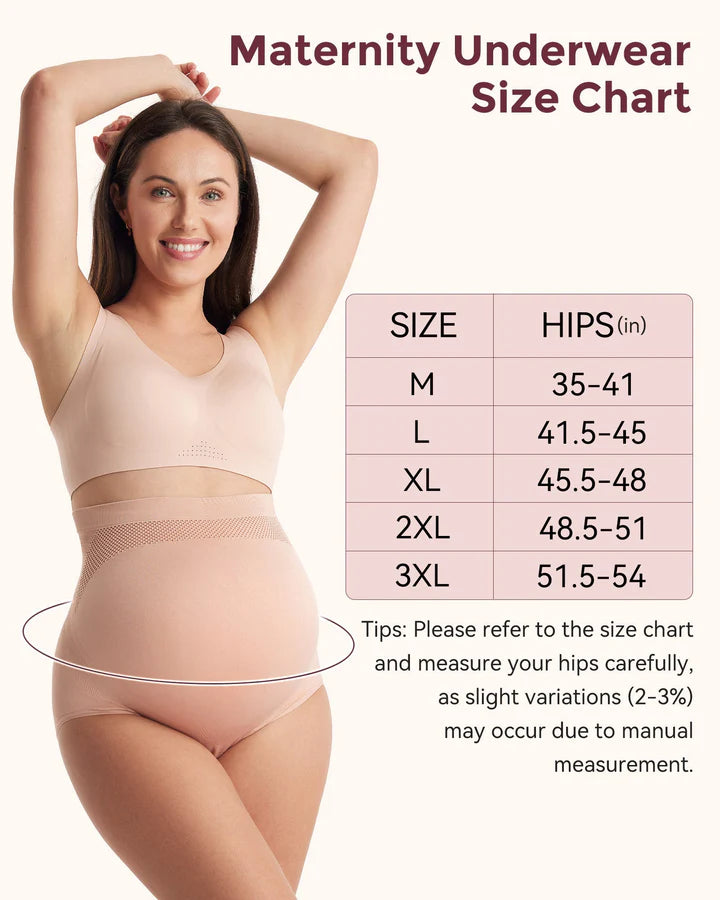 High Waist Pregnancy Seamless Soft Belly Support Panties
