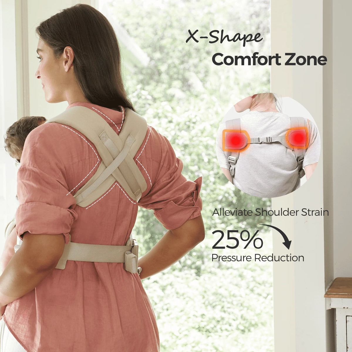 Momcozy WeeSnug Babytrage für Neugeborene (0 - 12M)
