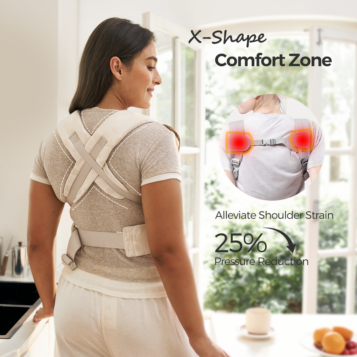 Momcozy WeeSnug Babytrage für Neugeborene (0 - 12M)