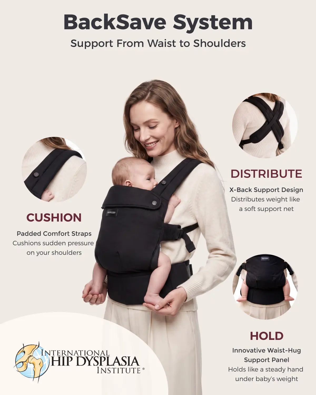 PureHug Ergonomic Baby Carrier