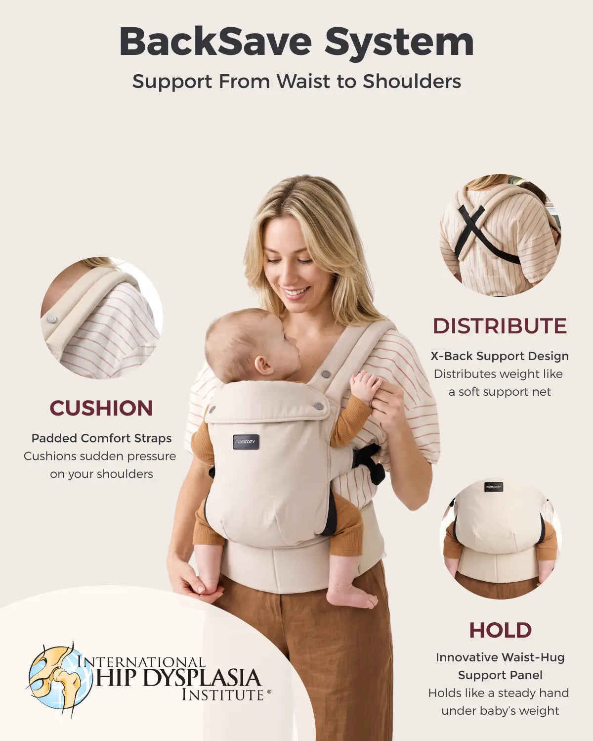 PureHug Ergonomic Baby Carrier