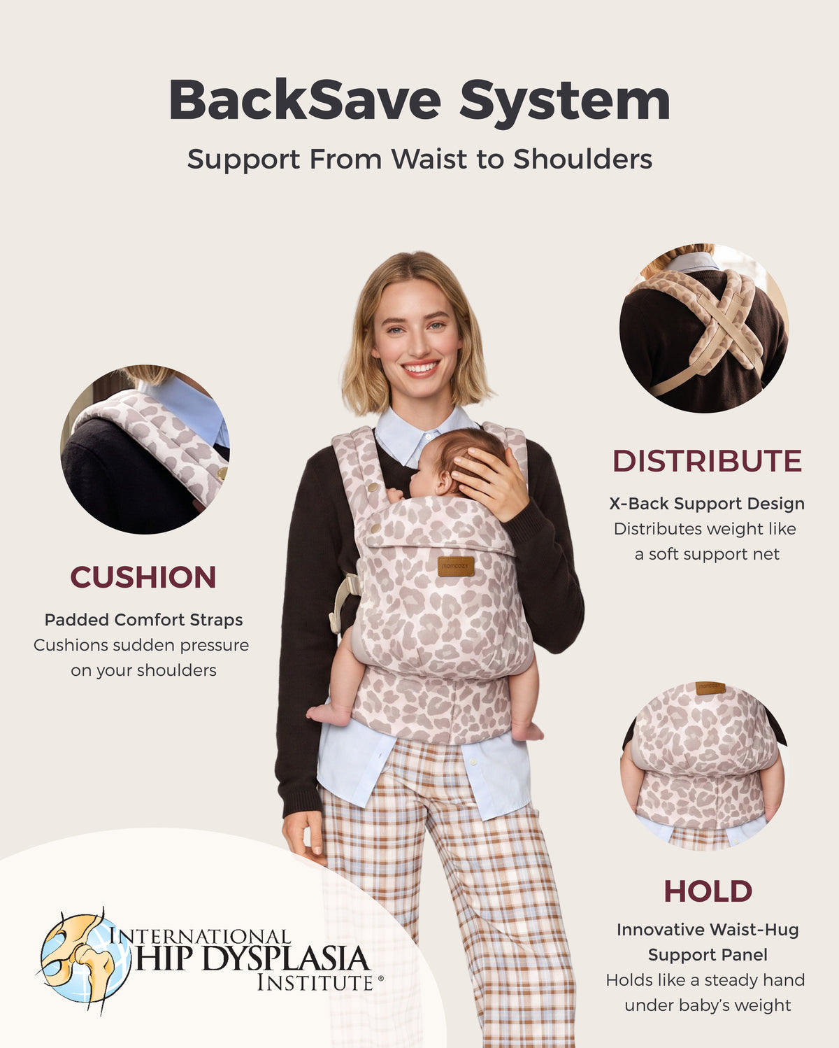 PureHug Ergonomic Baby Carrier