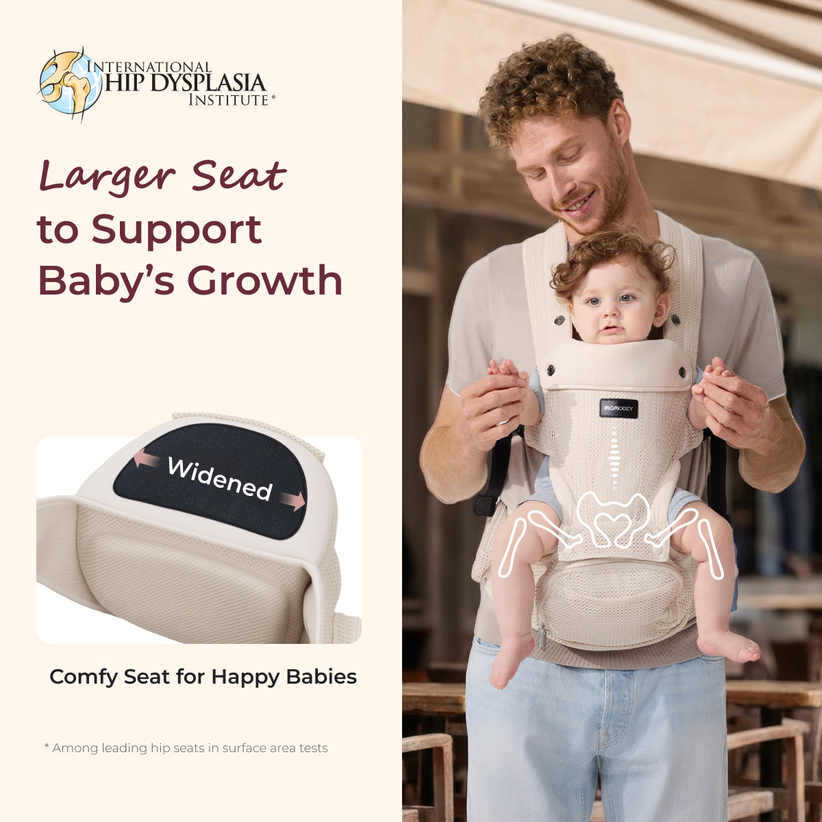 Move2Fit 2-in-1 Ergonomic Hip Seat Baby Carrier