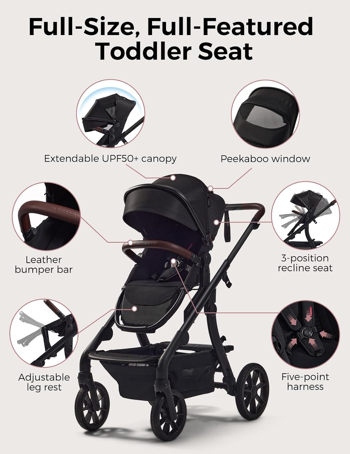 Full-Size, Full-Featured Toddler Seat