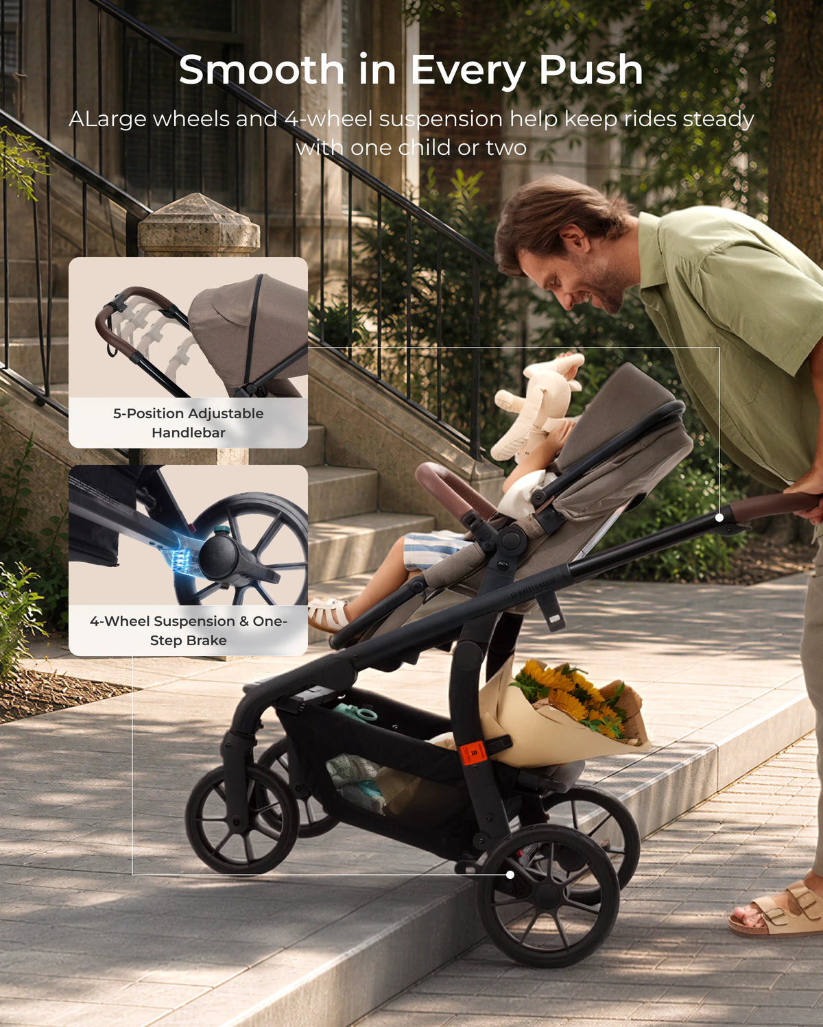 Momcozy Changego Baby Stroller