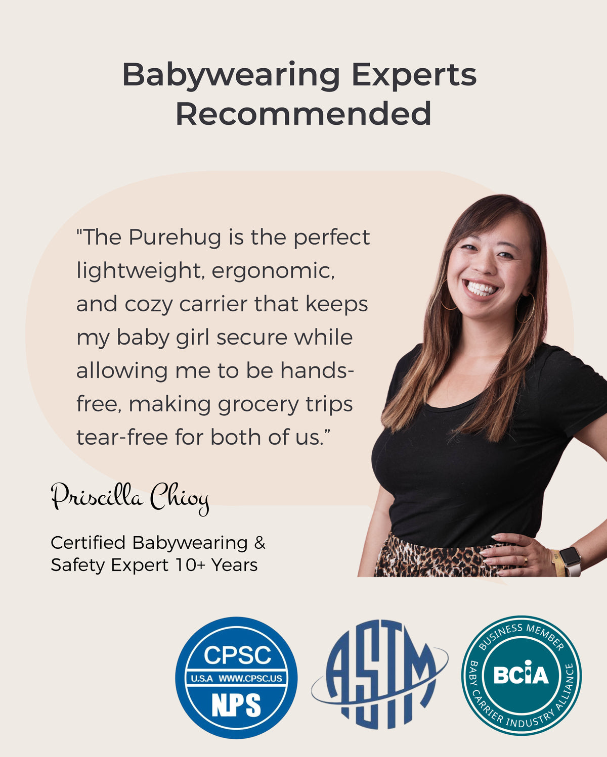 PureHug Ergonomic Baby Carrier