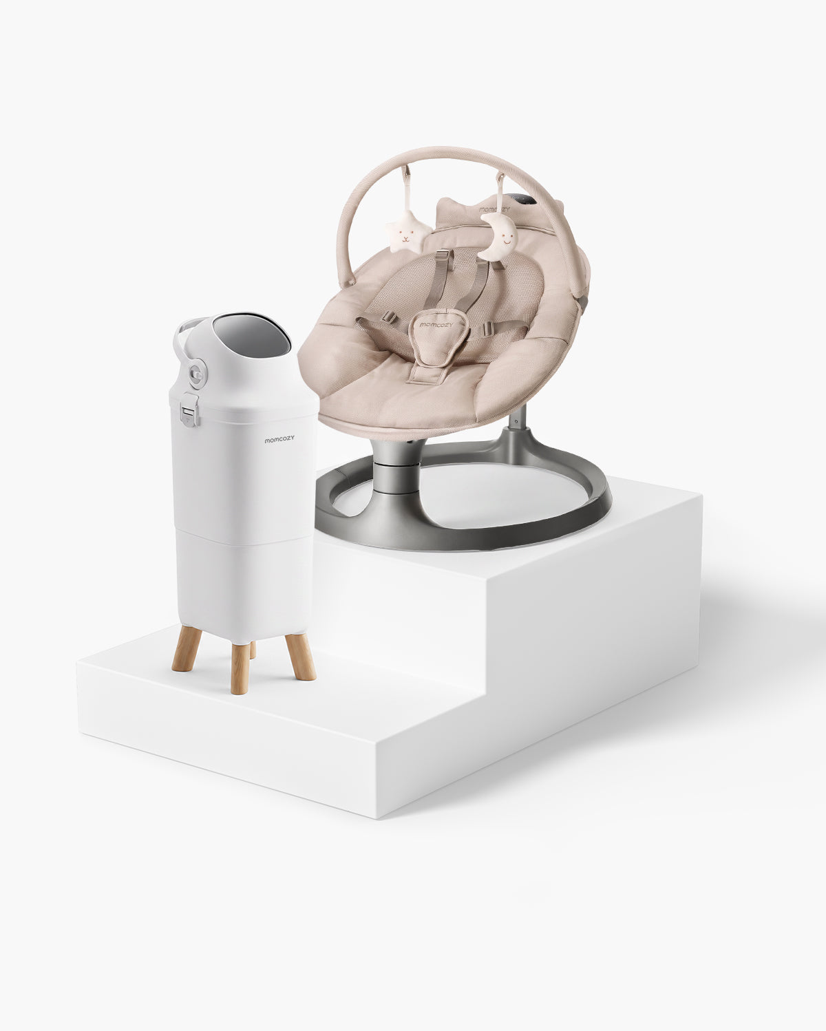Momcozy Kosz na Pieluchy z Potrójnym Uszczelnieniem