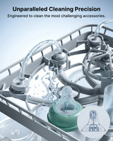 Cleaning Bundle: DeepClean Baby Bottle Washer(D8)  + 120 Cleaning Tablets