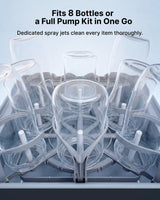 Cleaning Bundle: DeepClean Baby Bottle Washer(D8)  + 120 Cleaning Tablets